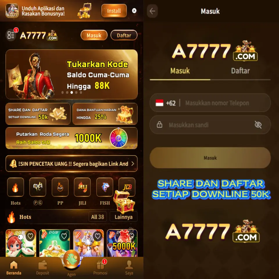 A7777 Masuk Resmi 2026 Aplikasi